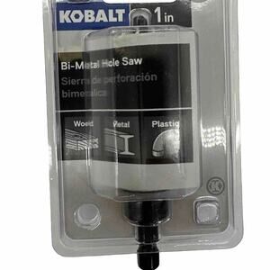 Kobalt 1 Inch Bi-Metal Arbored Hole Saw - wood, metal, plastic 777733 -{K}
